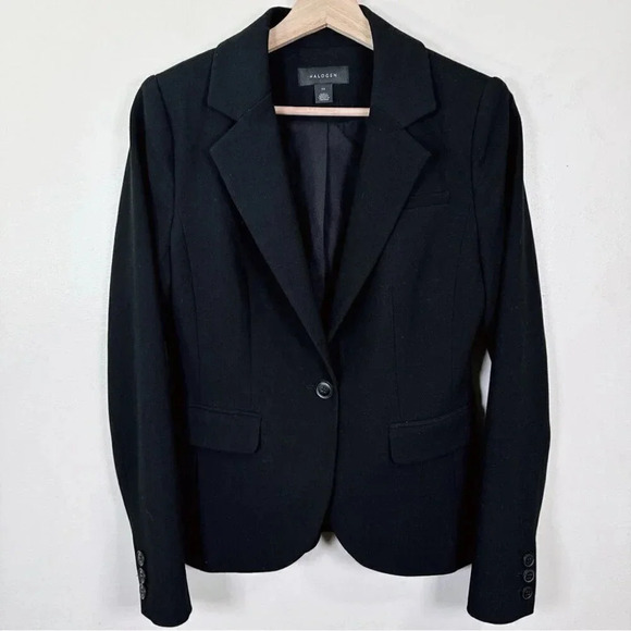 Halogen  Womens Size Xsmall Single Button Fitted Blazer - Picture 3 of 16